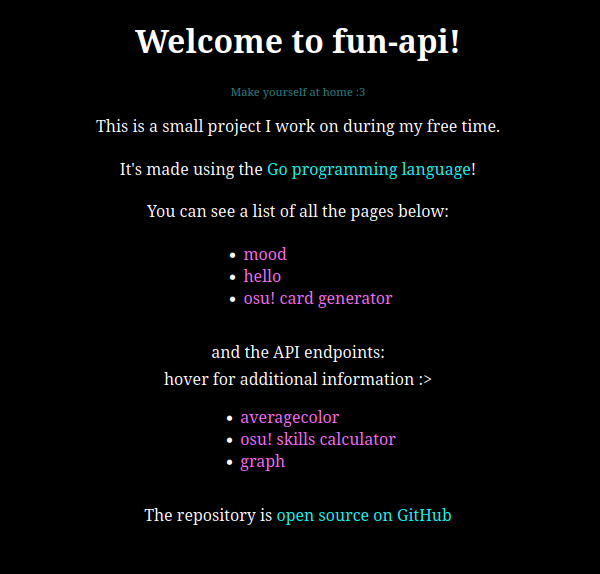 fun APIs